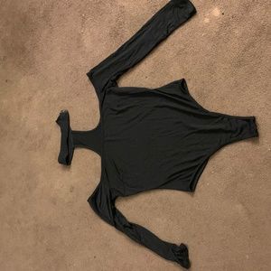 Choker style Long Sleeve Bodysuit